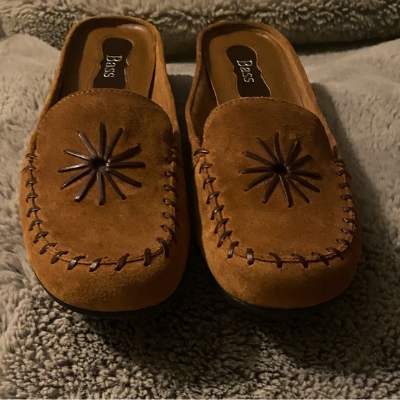 Vintage Bass Women's Brown Suede mules - Picture 2 of 7
